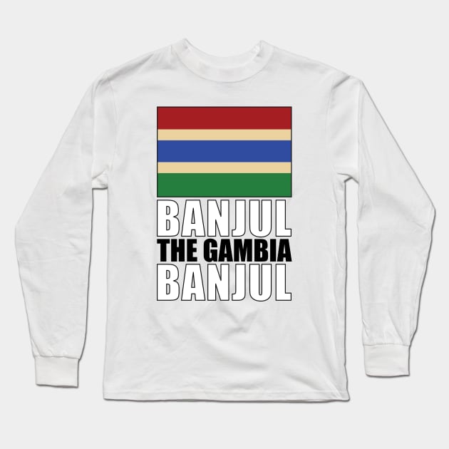 Flag of The Gambia Long Sleeve T-Shirt by KewaleeTee